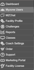 Admin Portal Menu