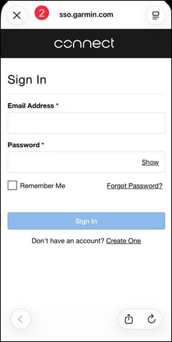 sso garmin connect